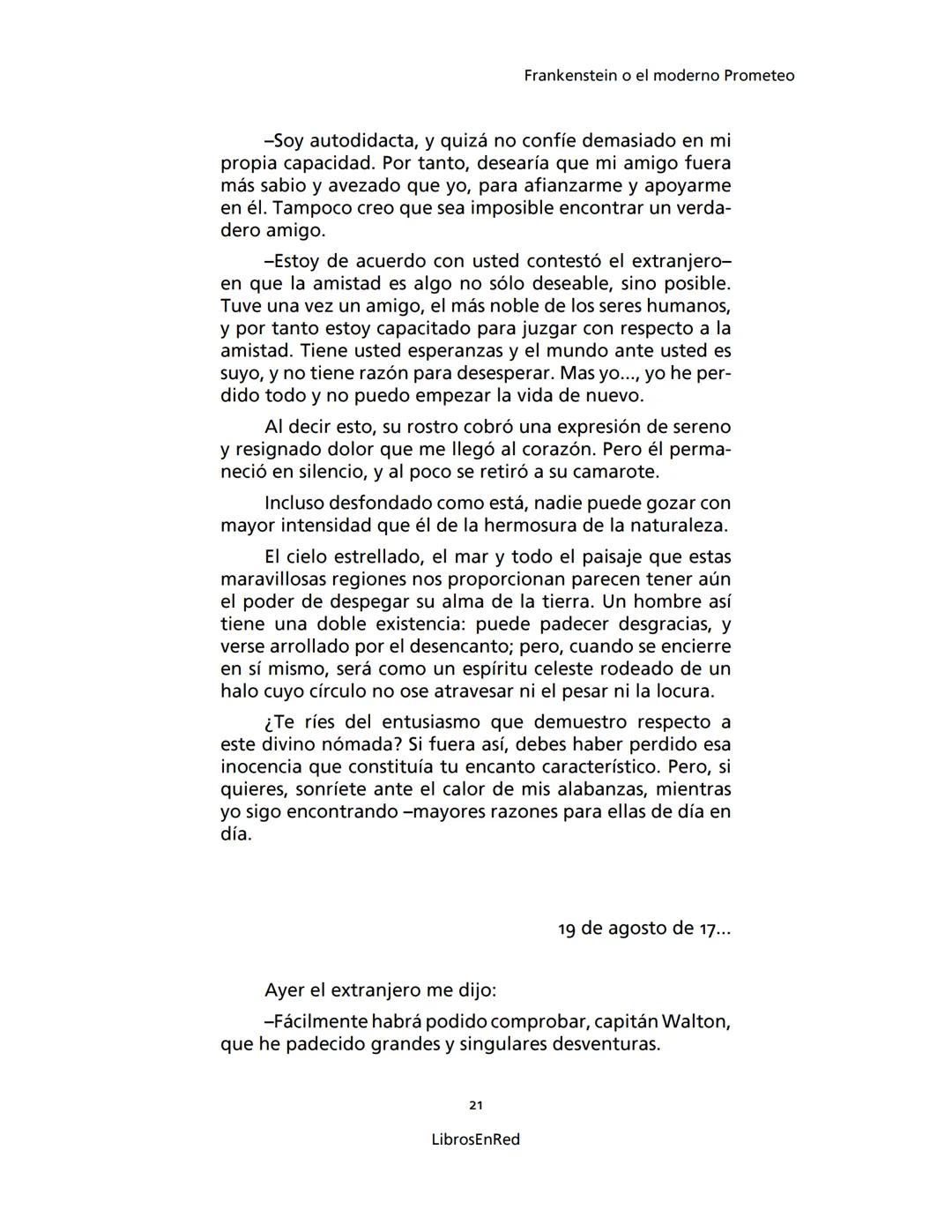 Mary Shelley
Frankenstein
o el moderno Prometeo
Colección Novelas
libros
red # Frankenstein
o el moderno Prometeo
Mary Shelley
Colecci