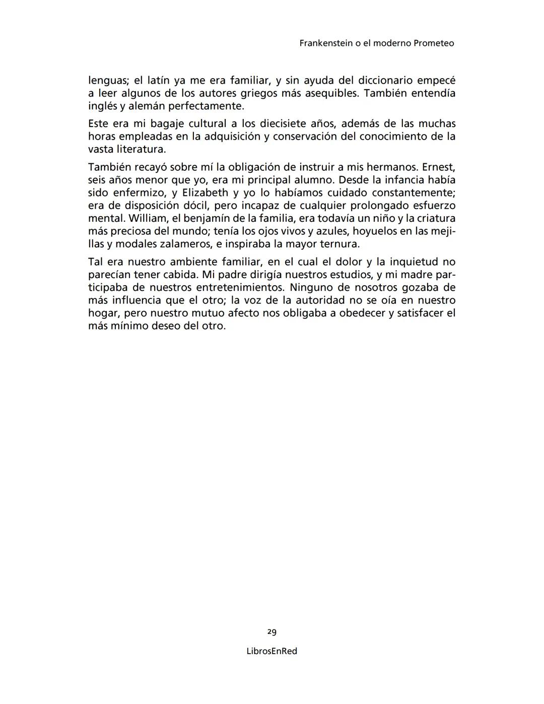 Mary Shelley
Frankenstein
o el moderno Prometeo
Colección Novelas
libros
red # Frankenstein
o el moderno Prometeo
Mary Shelley
Colecci