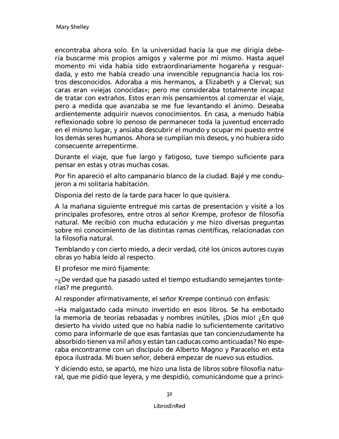 Mary Shelley
Frankenstein
o el moderno Prometeo
Colección Novelas
libros
red # Frankenstein
o el moderno Prometeo
Mary Shelley
Colecci