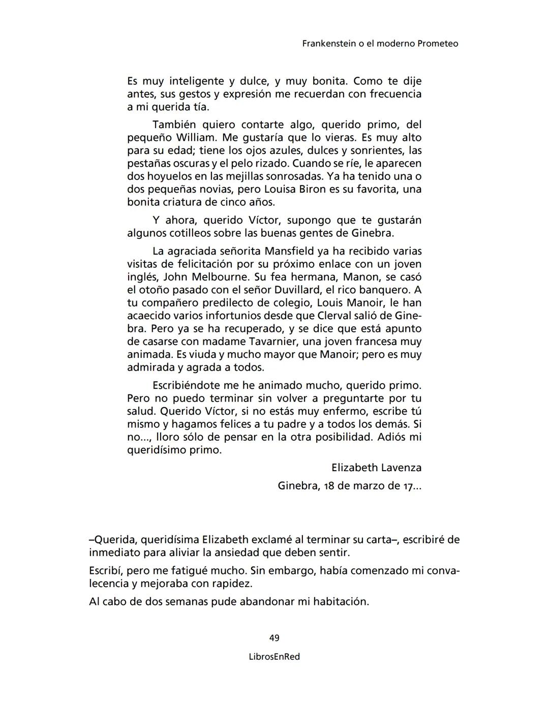 Mary Shelley
Frankenstein
o el moderno Prometeo
Colección Novelas
libros
red # Frankenstein
o el moderno Prometeo
Mary Shelley
Colecci