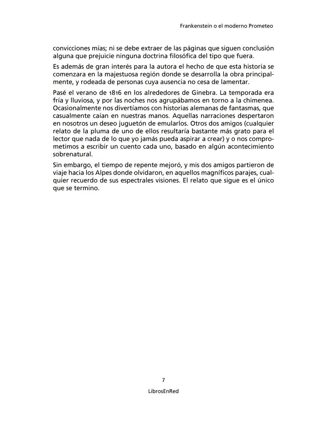 Mary Shelley
Frankenstein
o el moderno Prometeo
Colección Novelas
libros
red # Frankenstein
o el moderno Prometeo
Mary Shelley
Colecci