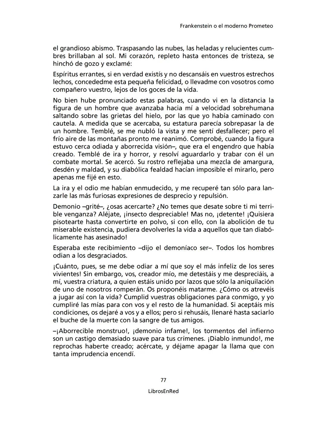 Mary Shelley
Frankenstein
o el moderno Prometeo
Colección Novelas
libros
red # Frankenstein
o el moderno Prometeo
Mary Shelley
Colecci