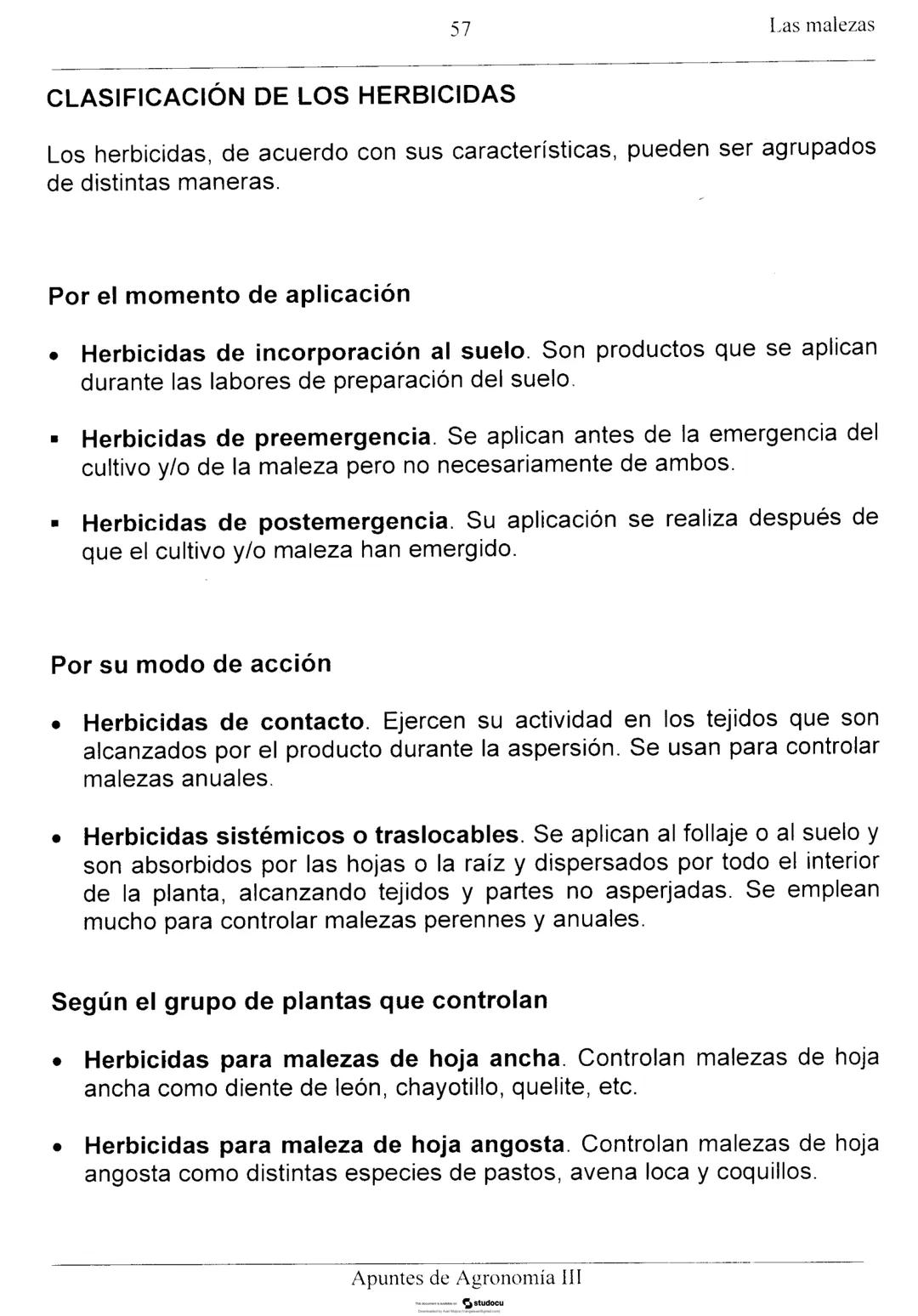 Las malezas
UNIDAD II: LAS MALEZAS
Ignacio Enrique Vivas Enríquez*
Pedro Carrillo Eligio*
Mardonio García Pineda*
Crispín Cortés Flores*