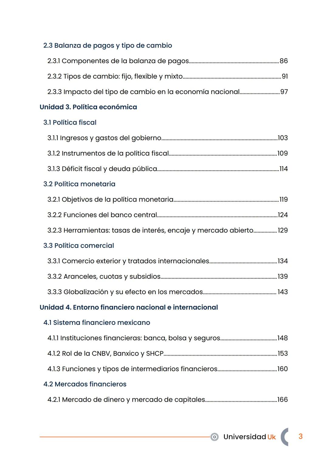 # UniversidadUk
Entorno Económico
y Financiero 2.3 Balanza de pagos y tipo de cambio
2.3.1 Componentes de la balanza de pagos.............