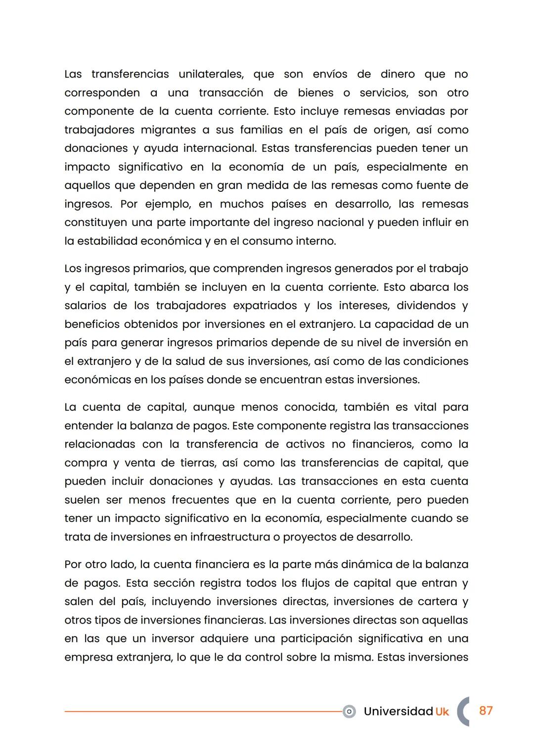 # UniversidadUk
Entorno Económico
y Financiero 2.3 Balanza de pagos y tipo de cambio
2.3.1 Componentes de la balanza de pagos.............