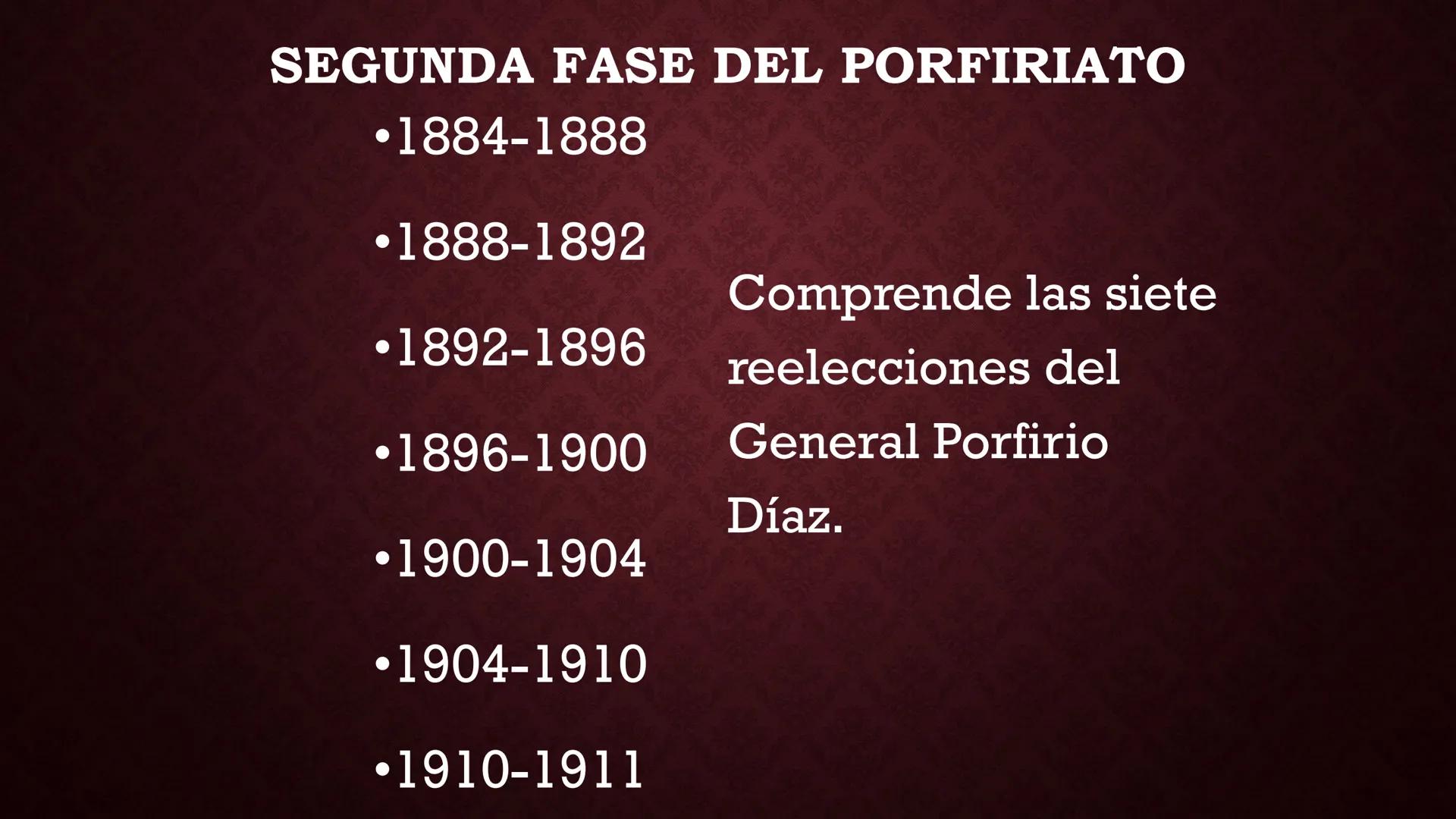 # Bloque II
# La Revolución Mexicana y México Contemporáneo # México ante el
imperialismo: el Porfiriato Noviembre de 1876:
•Tecoac, derro
