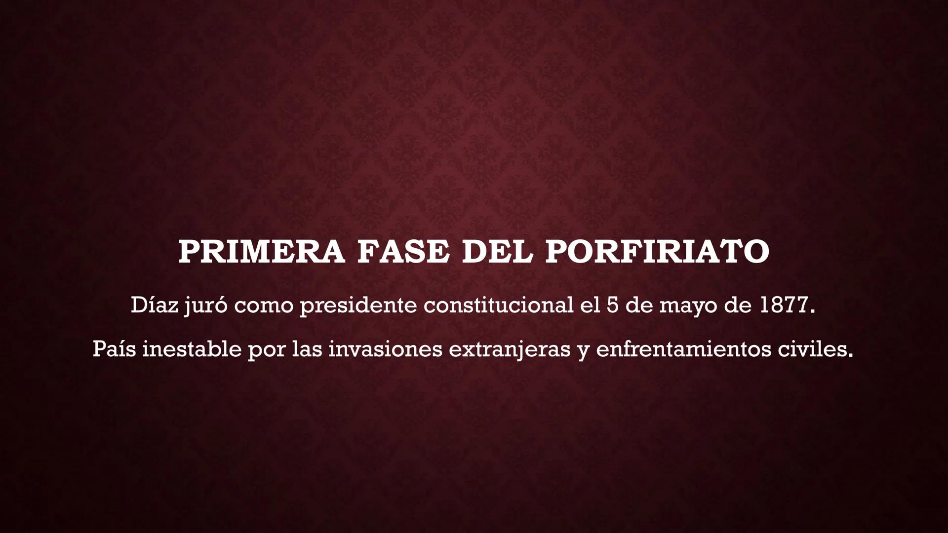 # Bloque II
# La Revolución Mexicana y México Contemporáneo # México ante el
imperialismo: el Porfiriato Noviembre de 1876:
•Tecoac, derro