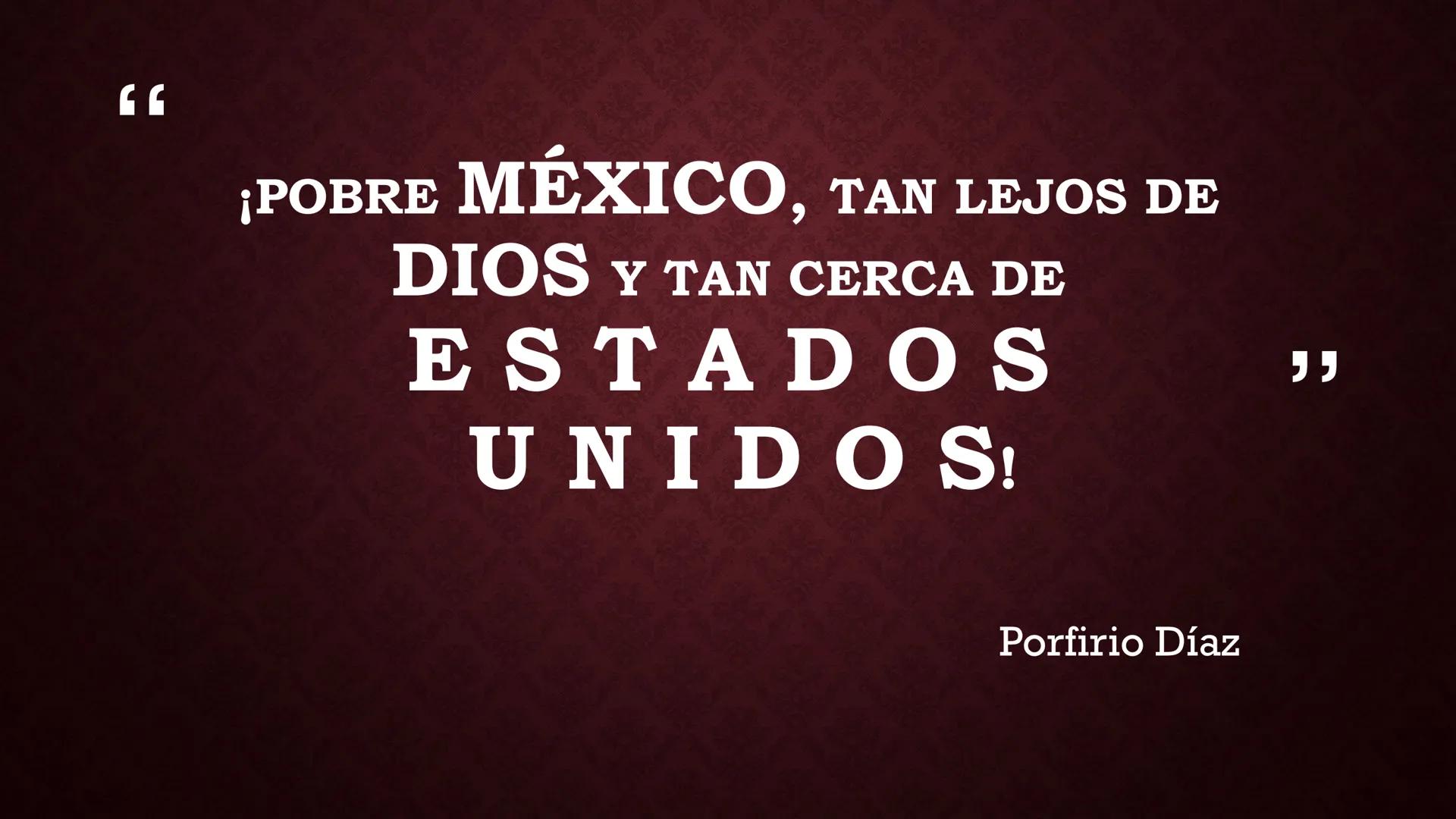 # Bloque II
# La Revolución Mexicana y México Contemporáneo # México ante el
imperialismo: el Porfiriato Noviembre de 1876:
•Tecoac, derro