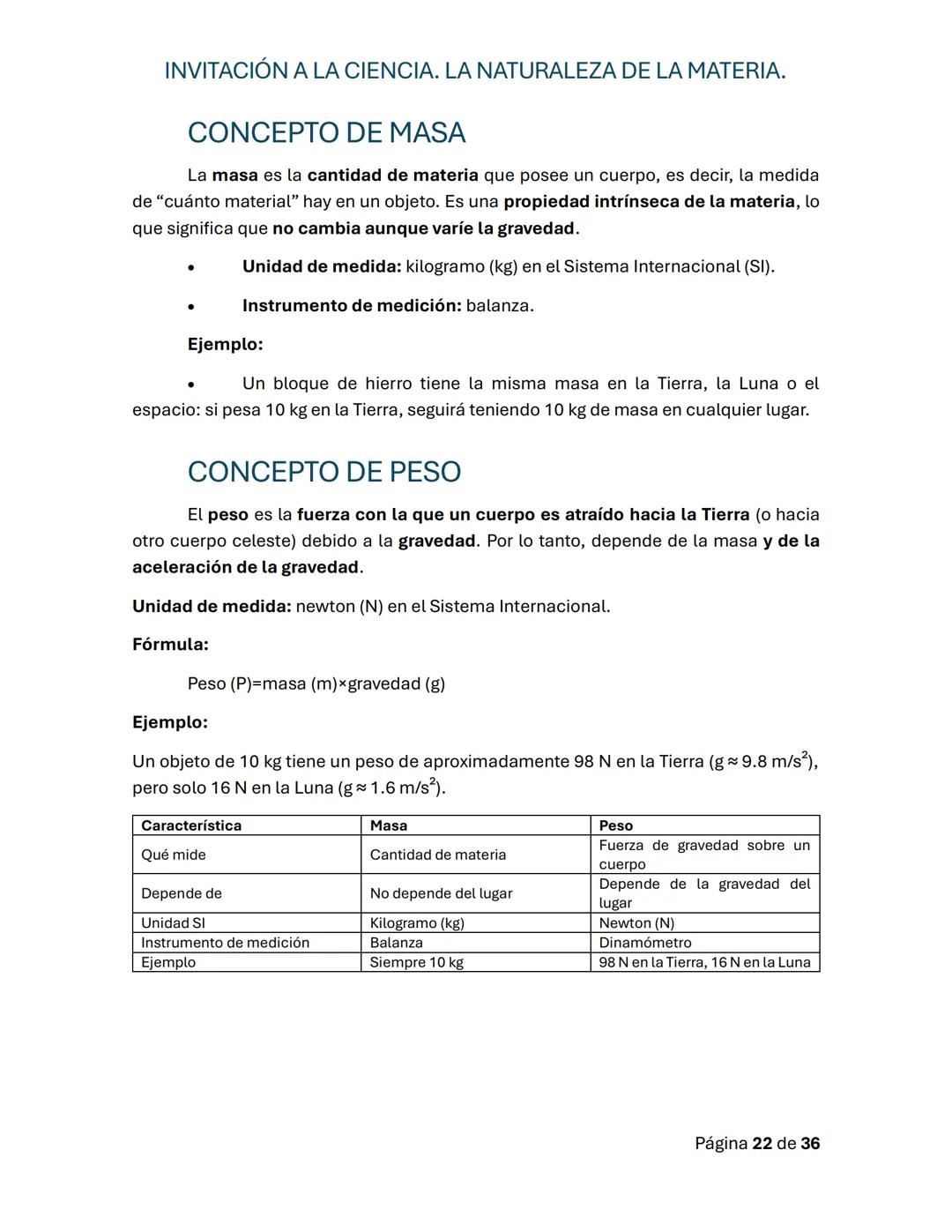 # INVITACIÓN A LA CIENCIA. LA NATURALEZA DE LA MATERIA.
Guía de repaso para la primera evaluación
# PROGRESIÓN 1.
# CONOCIMIENTO
El cono