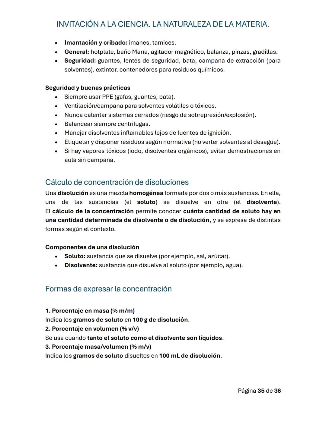 # INVITACIÓN A LA CIENCIA. LA NATURALEZA DE LA MATERIA.
Guía de repaso para la primera evaluación
# PROGRESIÓN 1.
# CONOCIMIENTO
El cono
