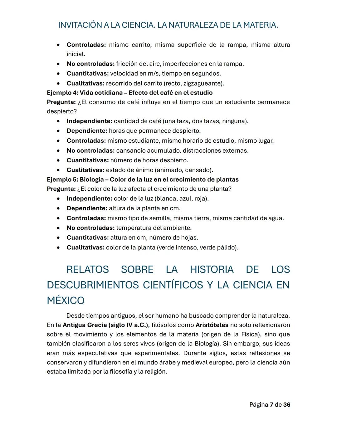 # INVITACIÓN A LA CIENCIA. LA NATURALEZA DE LA MATERIA.
Guía de repaso para la primera evaluación
# PROGRESIÓN 1.
# CONOCIMIENTO
El cono