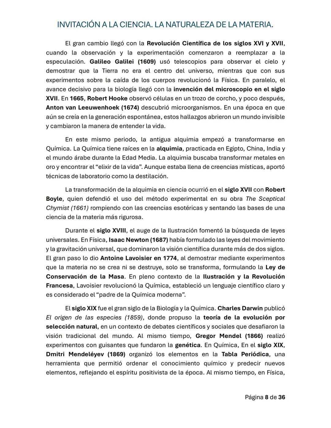 # INVITACIÓN A LA CIENCIA. LA NATURALEZA DE LA MATERIA.
Guía de repaso para la primera evaluación
# PROGRESIÓN 1.
# CONOCIMIENTO
El cono