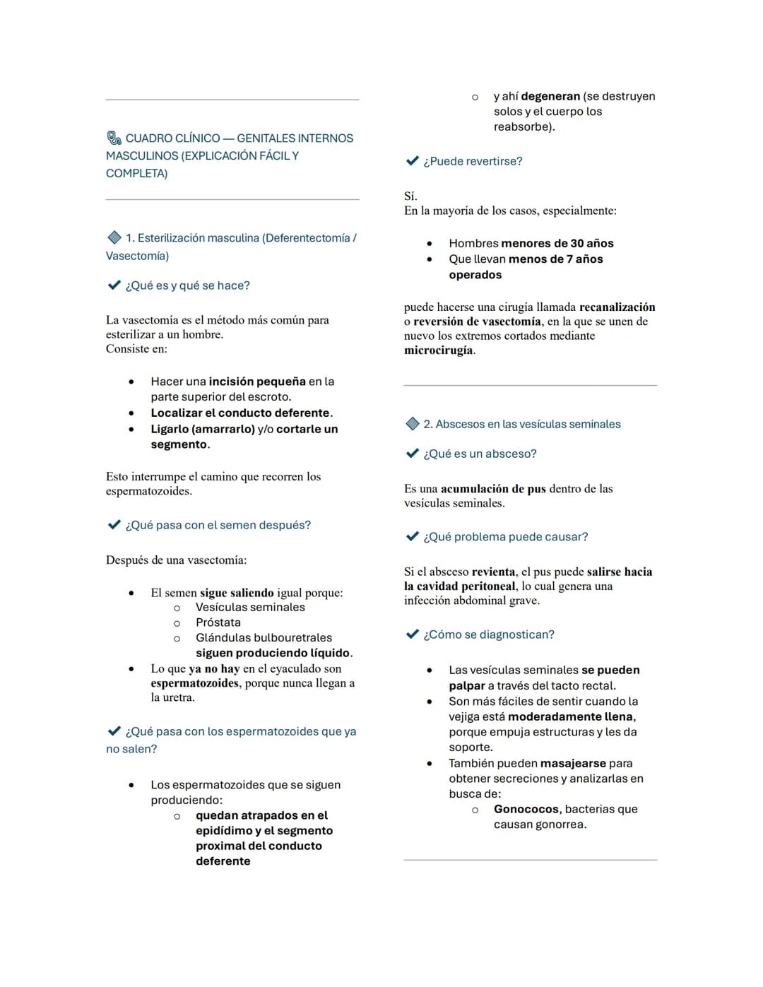 ÓRGANOS URINARIOS Y RECTO
1. Lesión yatrógena del uréter (daño en cirugía)
¿Qué pasa?
Durante cirugías abdominales, retroperitoneales,
pé