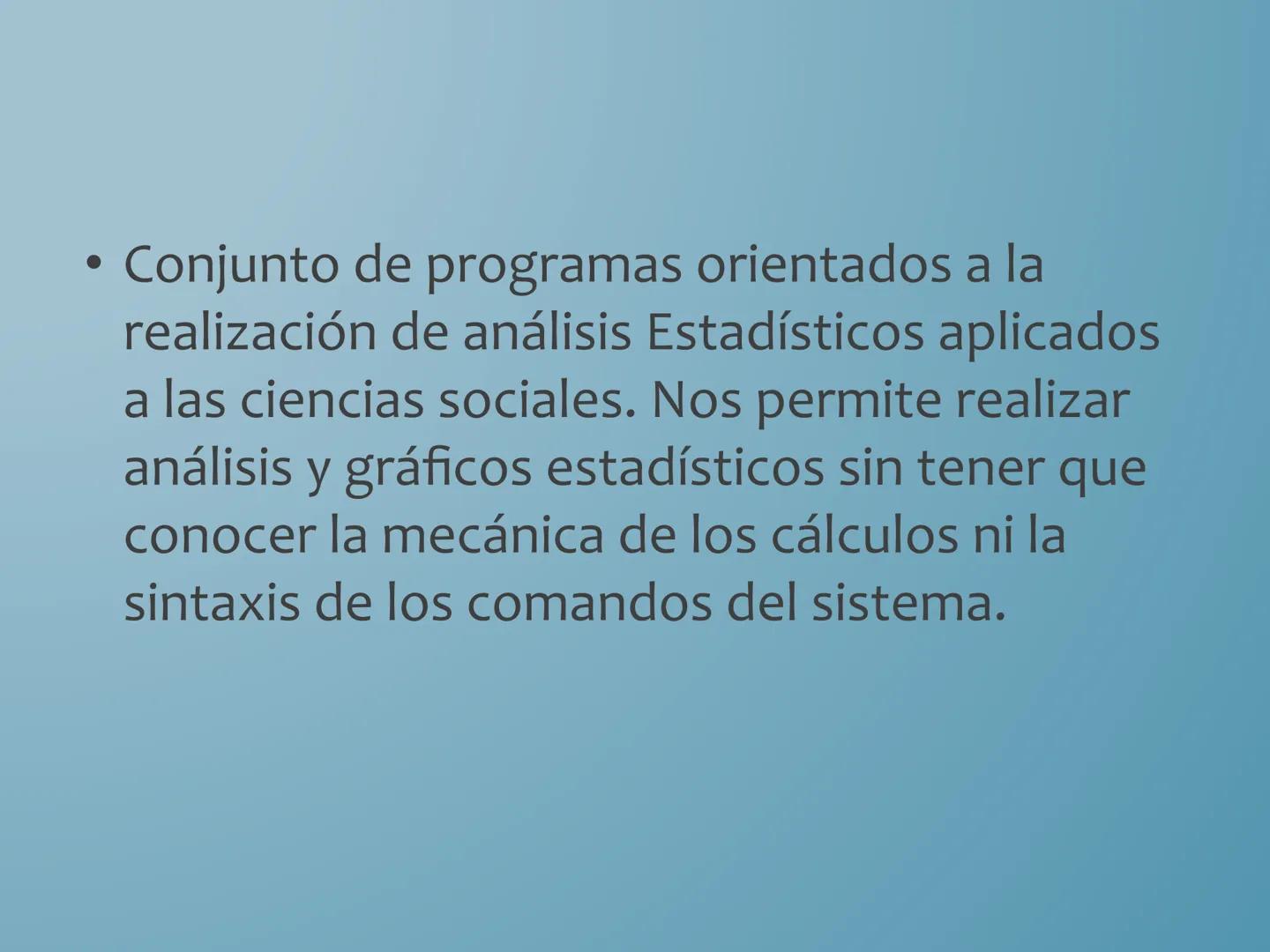 # COMPUTACIÓN.
# PARCIAL 2
SPSS # SPSS
Statistical Product and Service Solutions
Soluciones estadísticas de productos y servicios - Conju