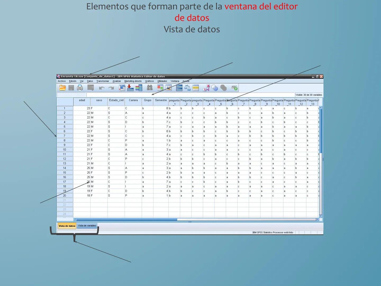 # COMPUTACIÓN.
# PARCIAL 2
SPSS # SPSS
Statistical Product and Service Solutions
Soluciones estadísticas de productos y servicios - Conju