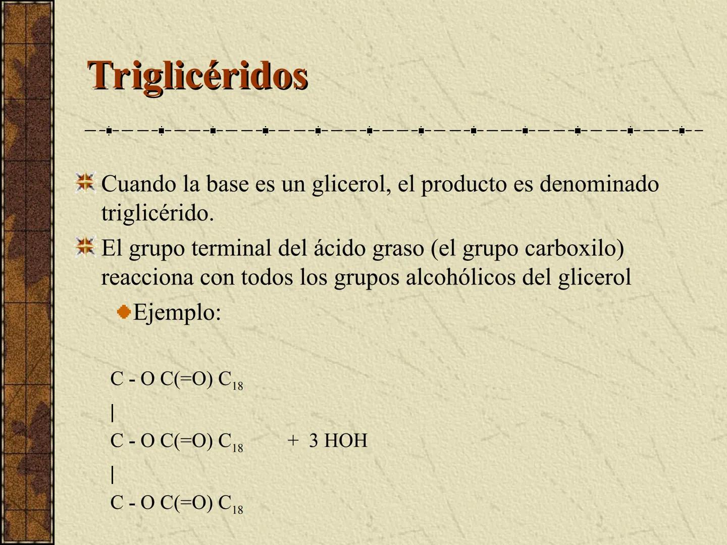 ---
- UNIDAD IV: LIPIDOS
---
-----
En esta unidad se estudia a los lípidos o grasas debido a su aporte
energético al organismo y por colabor