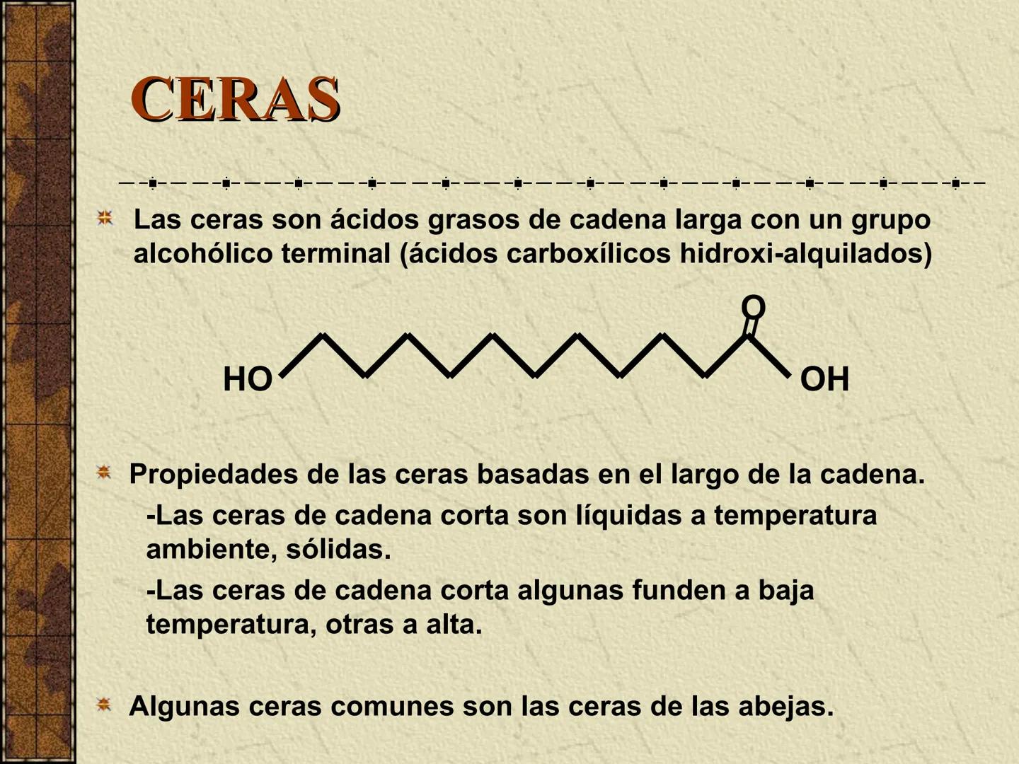 ---
- UNIDAD IV: LIPIDOS
---
-----
En esta unidad se estudia a los lípidos o grasas debido a su aporte
energético al organismo y por colabor