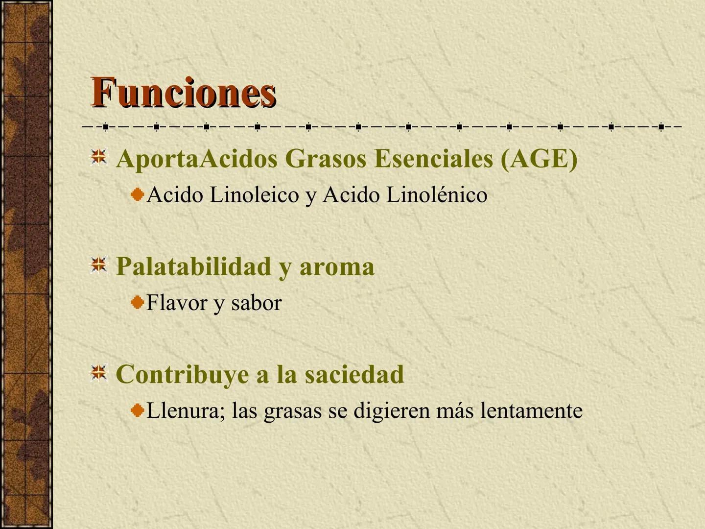 ---
- UNIDAD IV: LIPIDOS
---
-----
En esta unidad se estudia a los lípidos o grasas debido a su aporte
energético al organismo y por colabor
