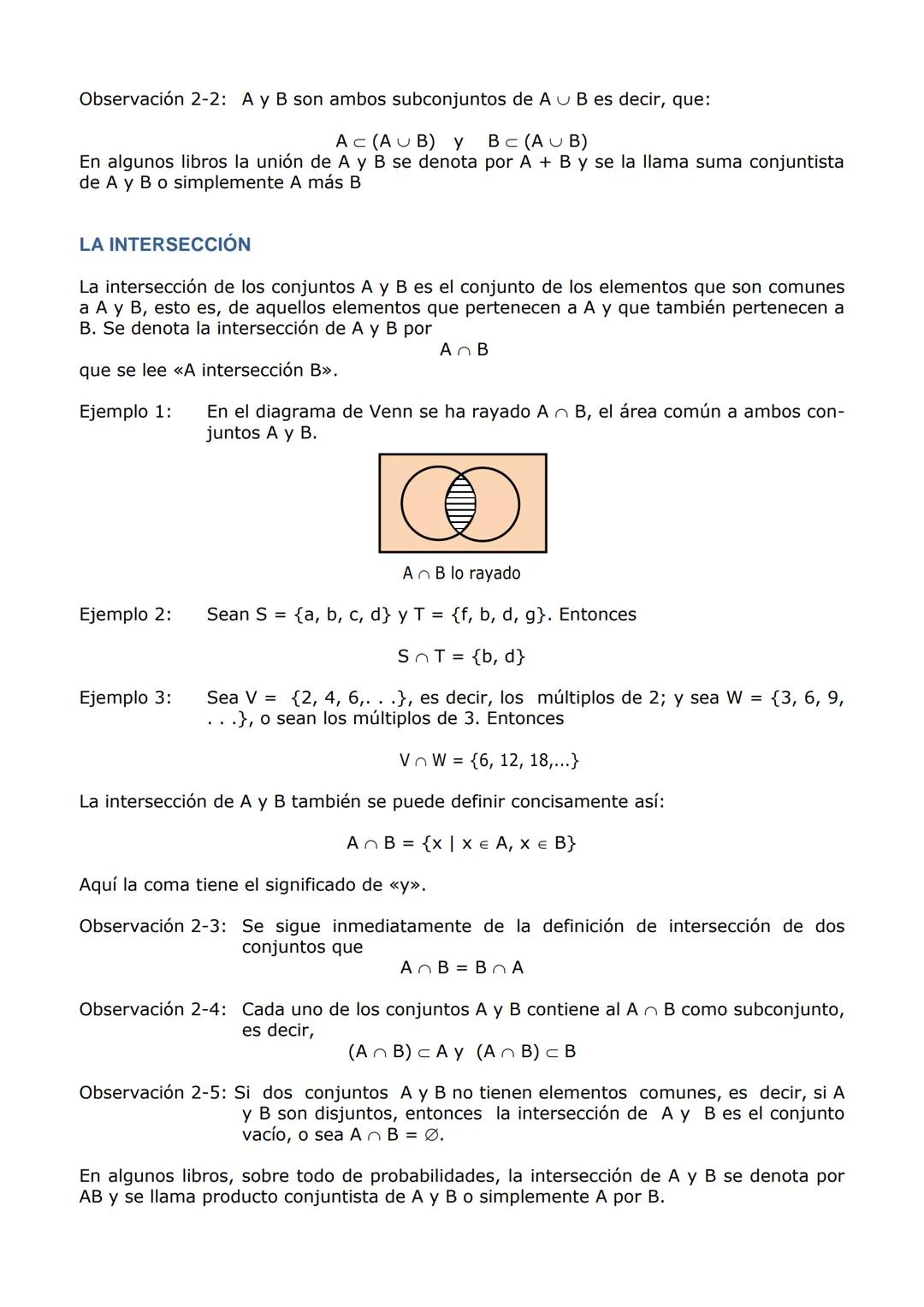 ESCUELA DE ESTUDIOS UNIVERSITARIOS
LICENCIATURA EN PSICOPEDAGOGIA
PRIMER SEMESTRE
Universidad Texcoco de Mora S.C.
$A\cap B = {x\in U / x