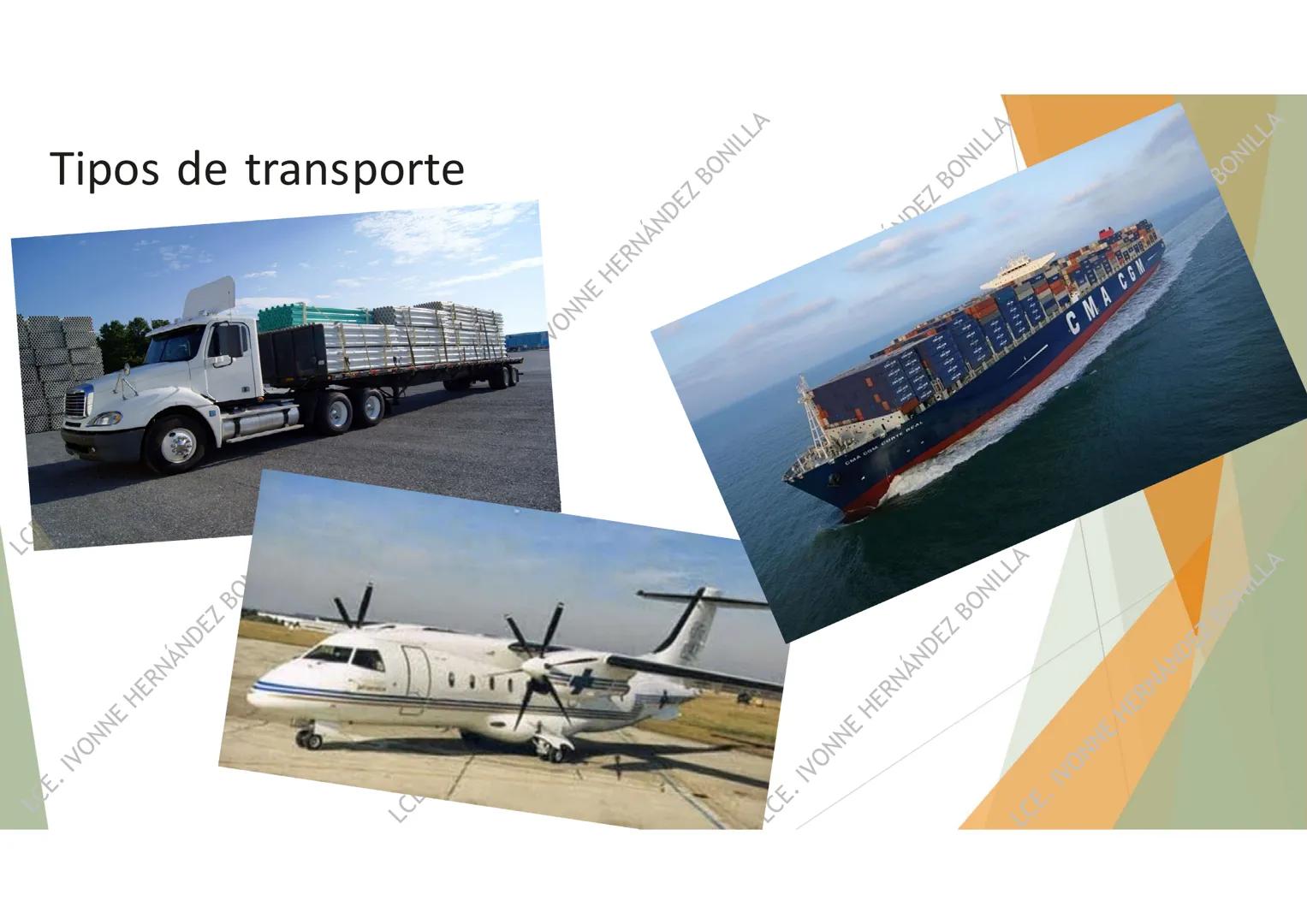 # LOGÍSTICA DEL
# TRANSPORTE
UNIDAD 1
LCE. IVONNE HERNÁNDEZ BONILLA # Definición y Objetivos
¿Qué es?
La logística de transporte
es una