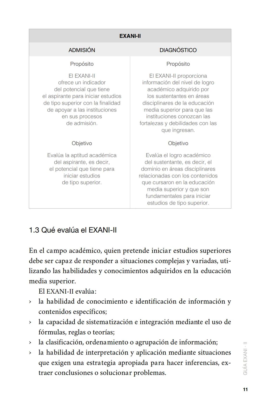 CENEVAL®
GUÍA
EXANI-II
Examen Nacional de Ingreso
a la Educación Superior
24a. edición 2019 # GUÍA
# EXANI·II
Examen Nacional de Ingr