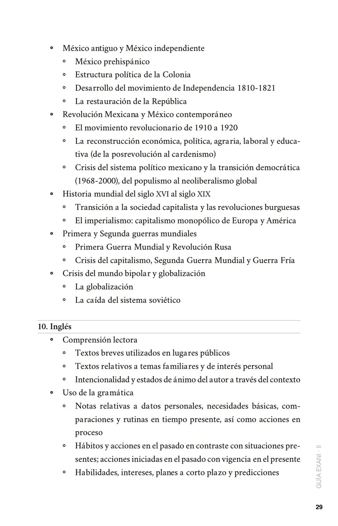 CENEVAL®
GUÍA
EXANI-II
Examen Nacional de Ingreso
a la Educación Superior
24a. edición 2019 # GUÍA
# EXANI·II
Examen Nacional de Ingr