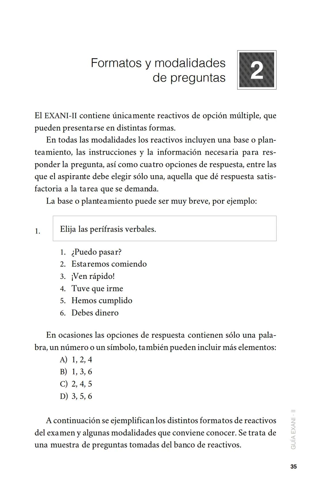 CENEVAL®
GUÍA
EXANI-II
Examen Nacional de Ingreso
a la Educación Superior
24a. edición 2019 # GUÍA
# EXANI·II
Examen Nacional de Ingr