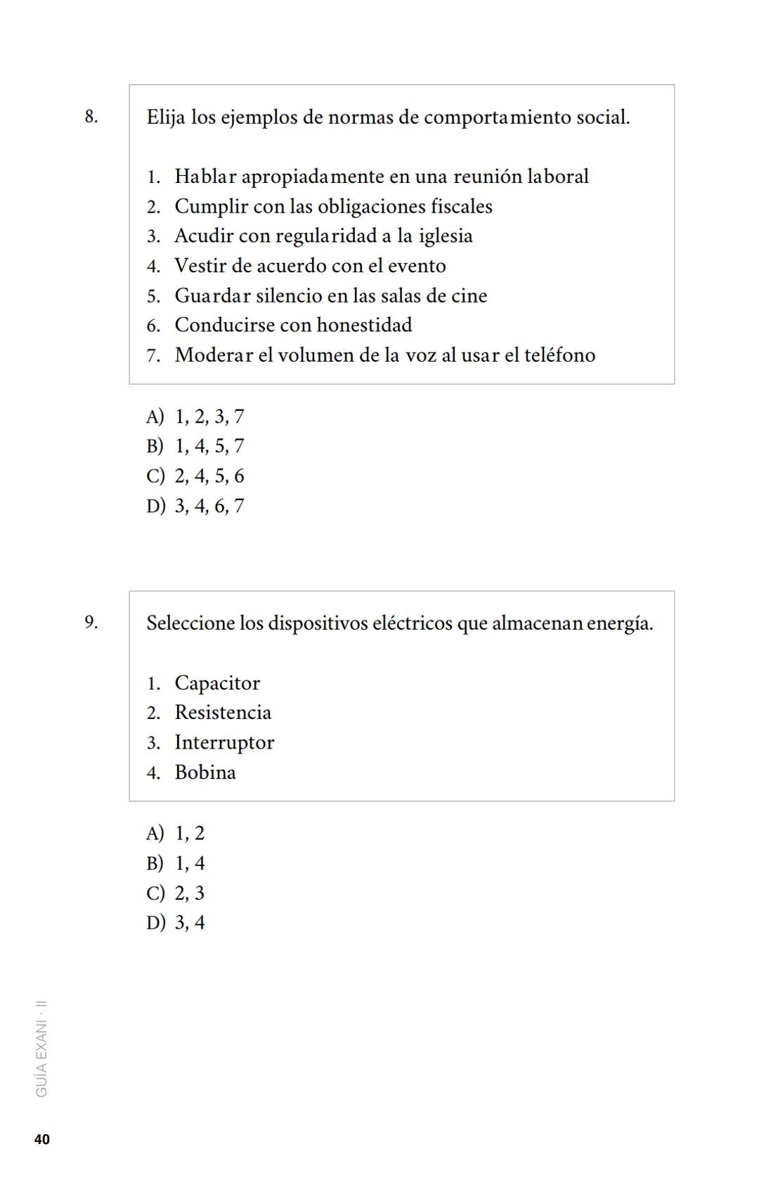 CENEVAL®
GUÍA
EXANI-II
Examen Nacional de Ingreso
a la Educación Superior
24a. edición 2019 # GUÍA
# EXANI·II
Examen Nacional de Ingr