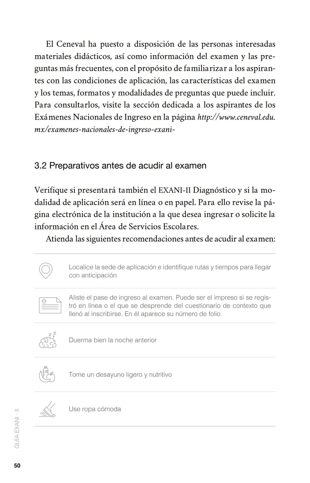 CENEVAL®
GUÍA
EXANI-II
Examen Nacional de Ingreso
a la Educación Superior
24a. edición 2019 # GUÍA
# EXANI·II
Examen Nacional de Ingr