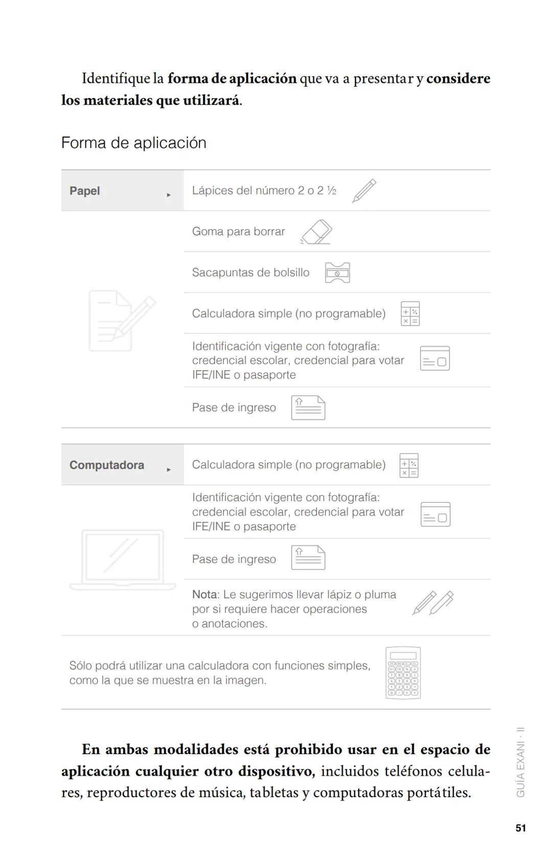 CENEVAL®
GUÍA
EXANI-II
Examen Nacional de Ingreso
a la Educación Superior
24a. edición 2019 # GUÍA
# EXANI·II
Examen Nacional de Ingr