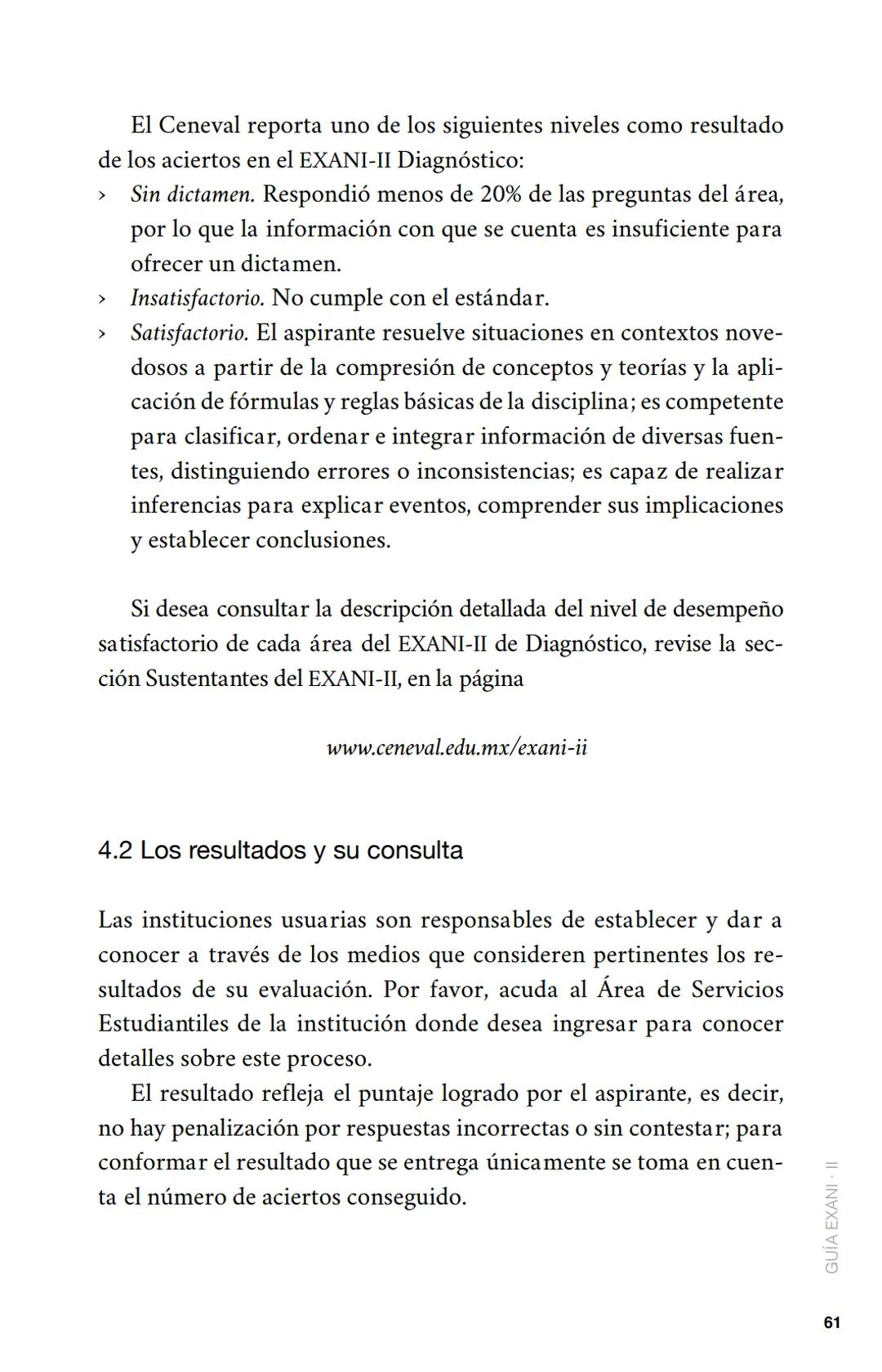 CENEVAL®
GUÍA
EXANI-II
Examen Nacional de Ingreso
a la Educación Superior
24a. edición 2019 # GUÍA
# EXANI·II
Examen Nacional de Ingr