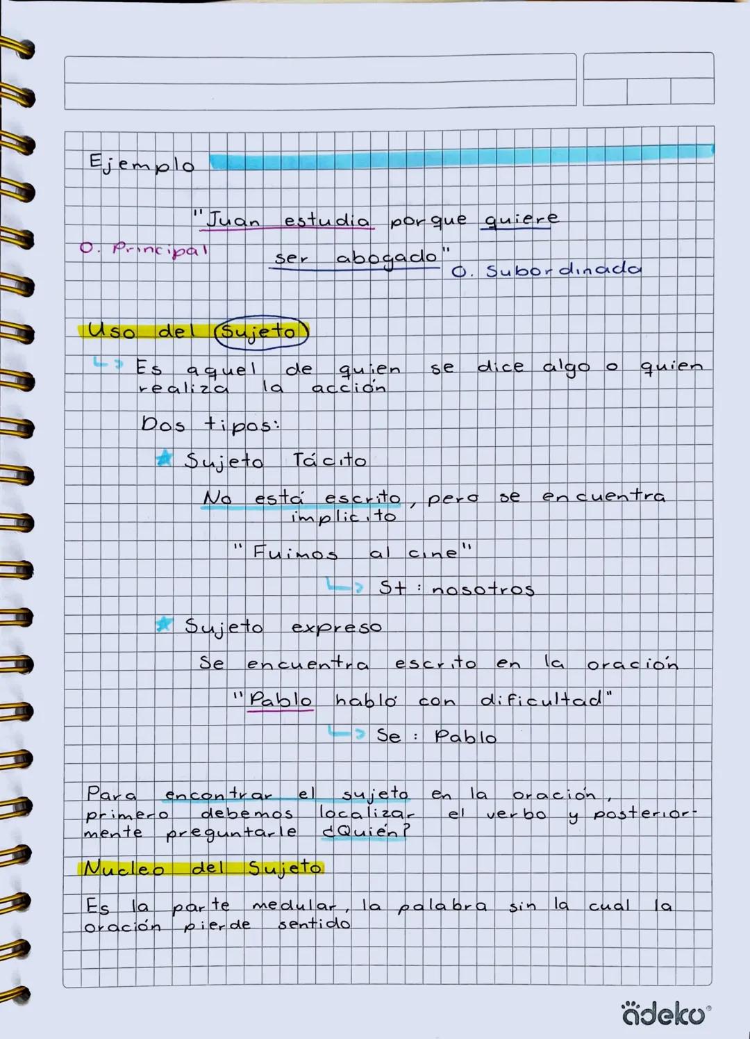 # GRAMÁTICA
Oración
Es la serie o cadena de palabras que
transmite un sentido completo
Oración Simple
Es aquella oración que contiene
*