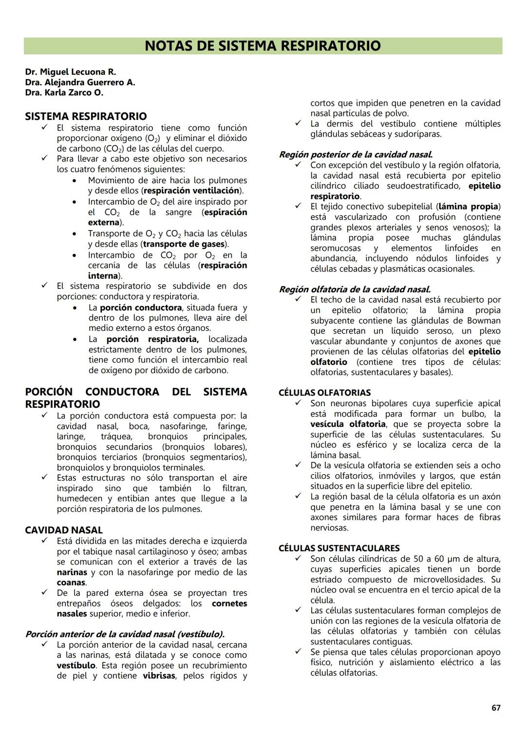 FACULTAD DE MEDICINA
Notas de
Histología
DEPARTAMENTO
RIOLOGIA
EDITORES
Dr. Miguel A. Lecuona Rodríguez
Dra. Alejandra Guerrero Álvarez