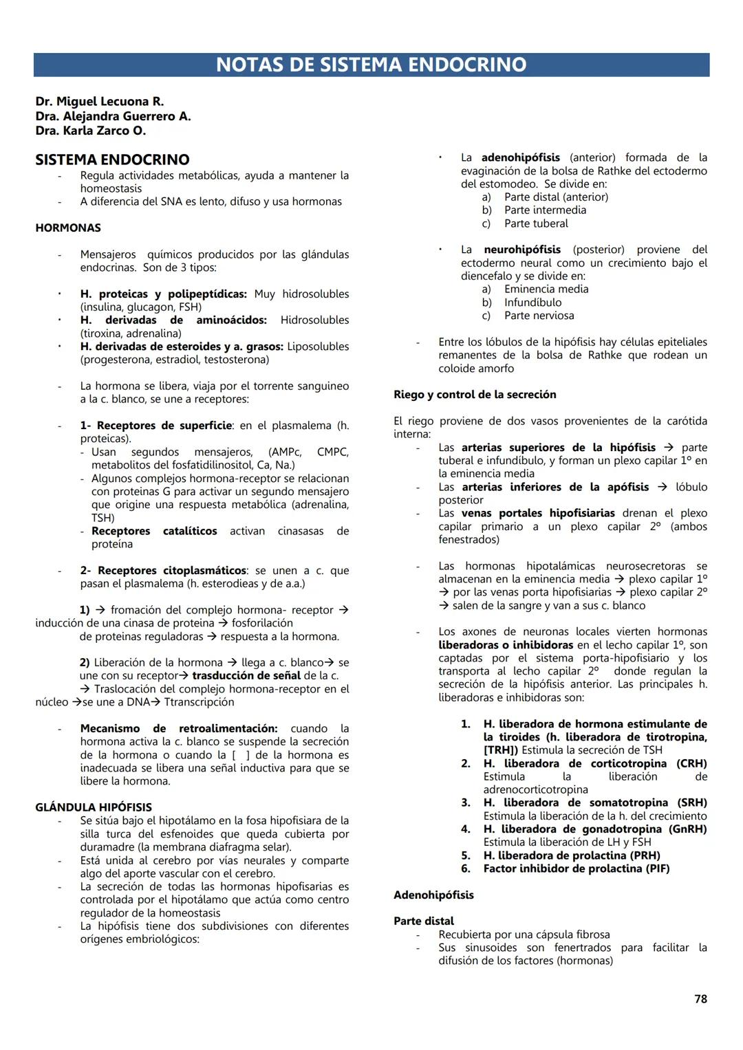 FACULTAD DE MEDICINA
Notas de
Histología
DEPARTAMENTO
RIOLOGIA
EDITORES
Dr. Miguel A. Lecuona Rodríguez
Dra. Alejandra Guerrero Álvarez