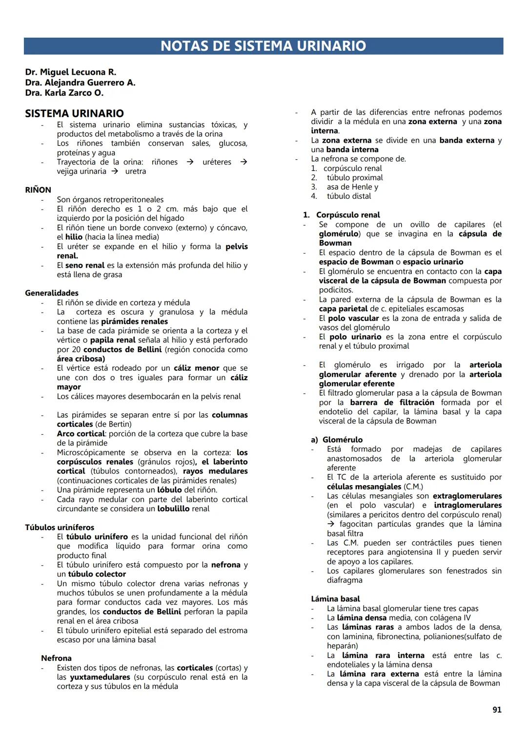 FACULTAD DE MEDICINA
Notas de
Histología
DEPARTAMENTO
RIOLOGIA
EDITORES
Dr. Miguel A. Lecuona Rodríguez
Dra. Alejandra Guerrero Álvarez