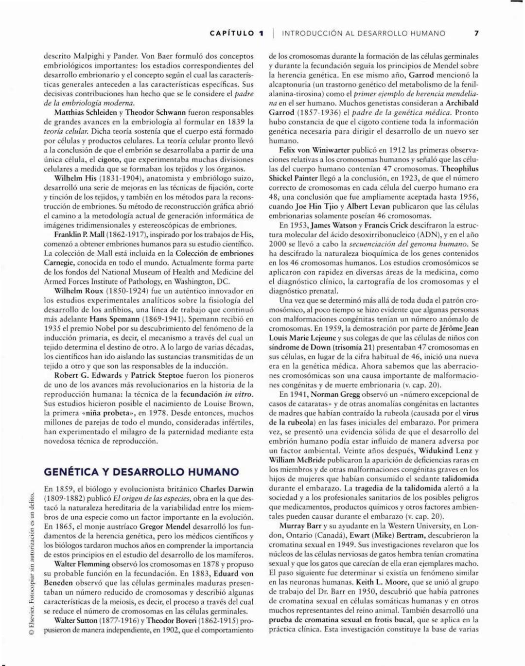 # Introducción
al desarrollo humano
CAPÍTULO
# 1
Períodos del desarrollo 1
Estadios del desarrollo embrionario 2
Período posnatal 2
Lactan