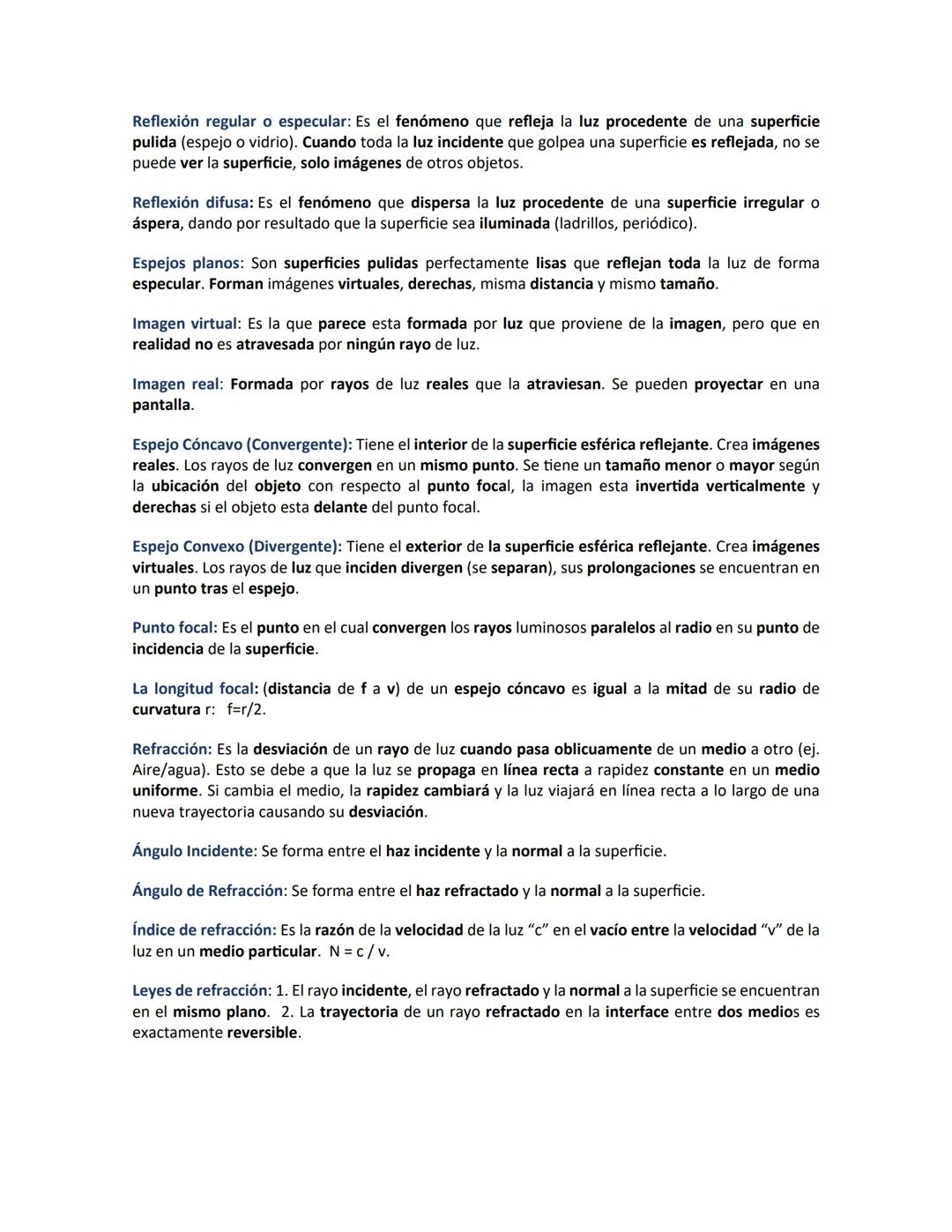 # TEMARIOS PARA EXAMEN DE FÍSICA PRIMER PARCIAL
CONCEPTOS
Física: Es una ciencia fundamental que estudia y describe el comportamiento de l