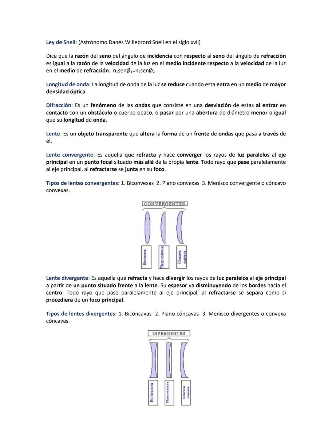 # TEMARIOS PARA EXAMEN DE FÍSICA PRIMER PARCIAL
CONCEPTOS
Física: Es una ciencia fundamental que estudia y describe el comportamiento de l