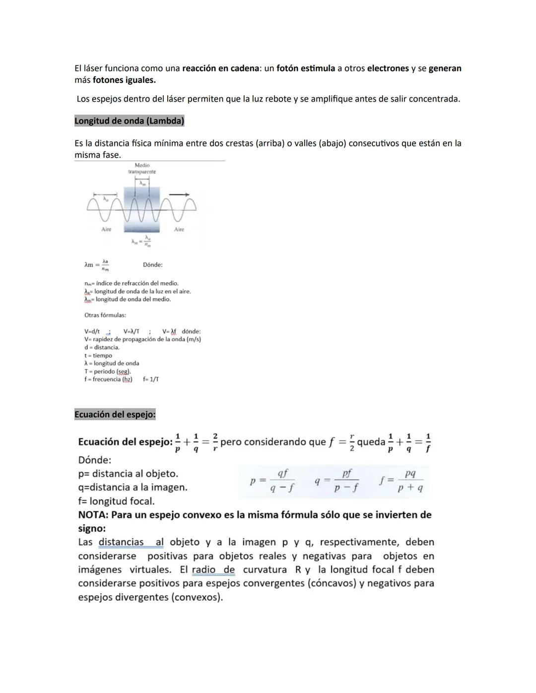 # TEMARIOS PARA EXAMEN DE FÍSICA PRIMER PARCIAL
CONCEPTOS
Física: Es una ciencia fundamental que estudia y describe el comportamiento de l