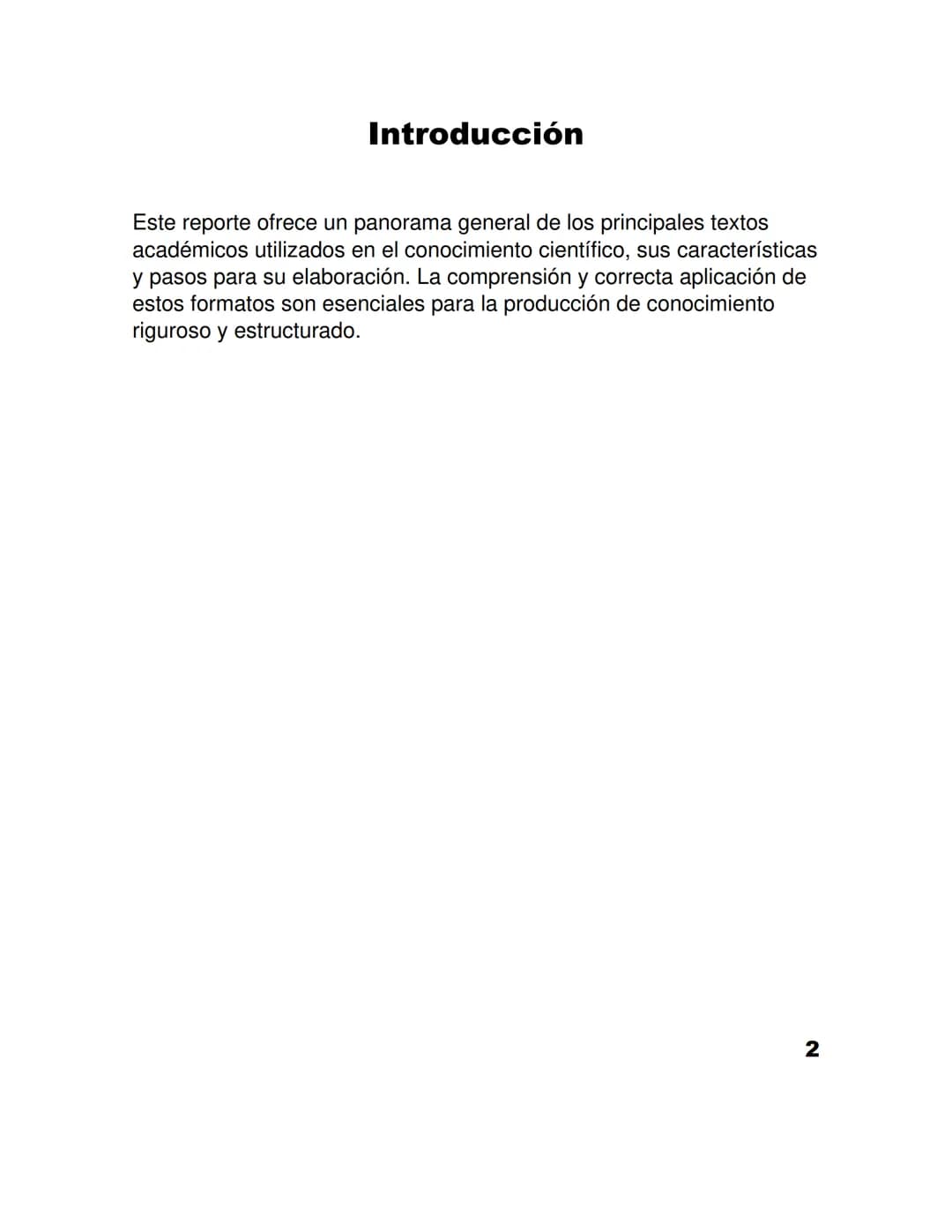 REPORTE DE INVESTIGACIÓN
SOBRE TEXTOS ACADÉMICOS
COMO HERRAMIENTAS DEL
CONOCIMIENTO CIENTÍFICO # INDICE
Indice.............................
