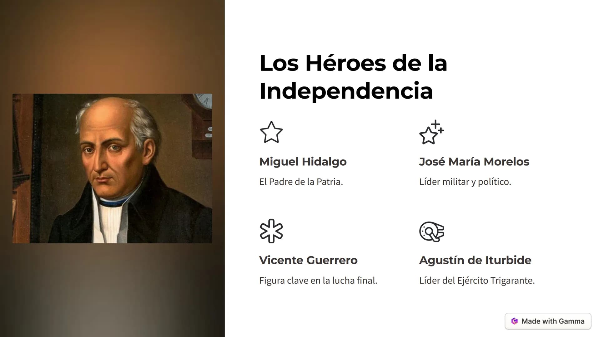 # Antecedentes Históricos
1. **Dominación Española**
Tres siglos de control colonial.
2. **Injusticias Sociales**
Explotación y d