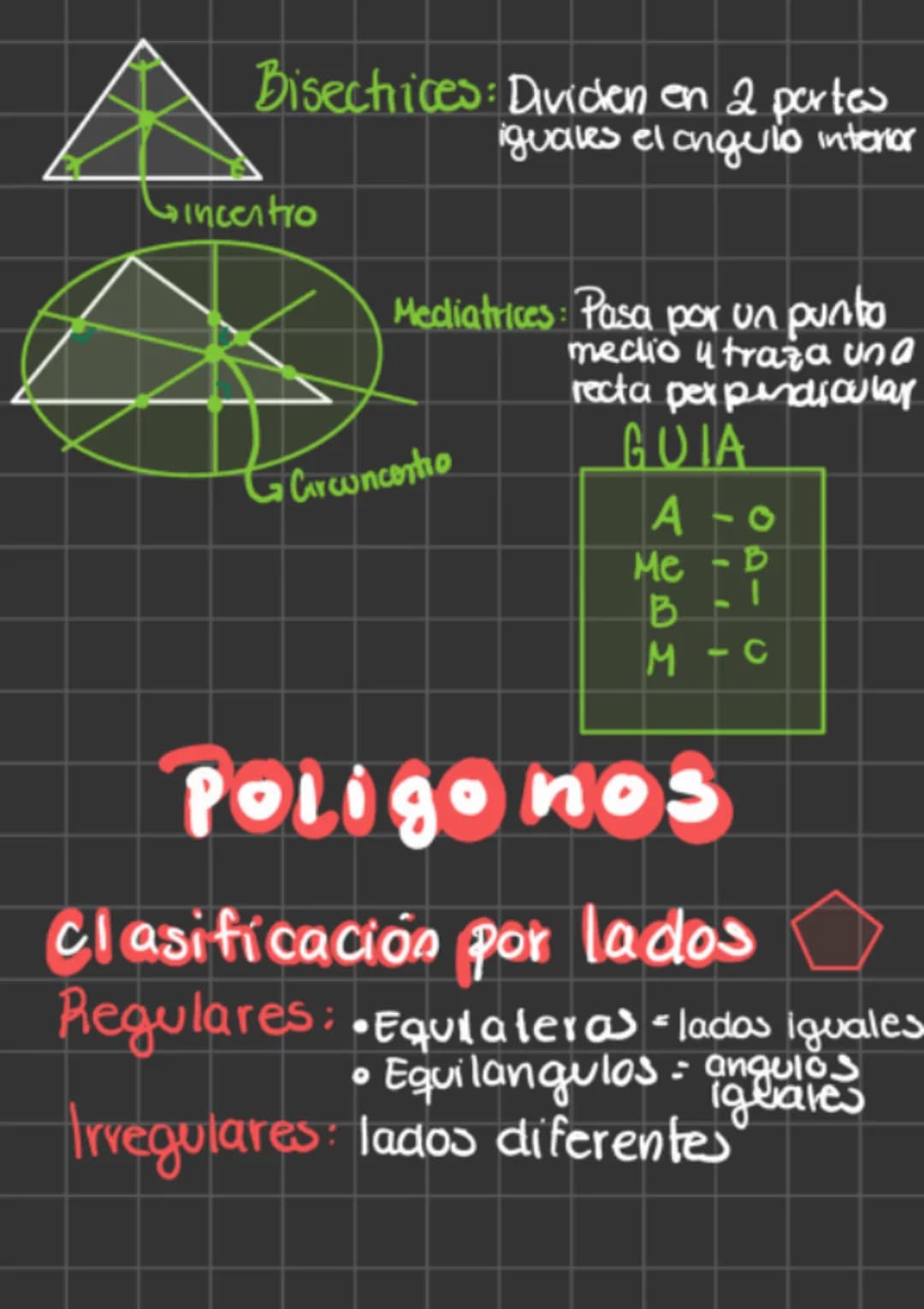 # ✓ GUIA+MATEMATICAS
## Partes geometricas
- Panto: No tiene partes, carece de dimensio
- Linea recta: sucesión infinita de puntos.
- → Semi