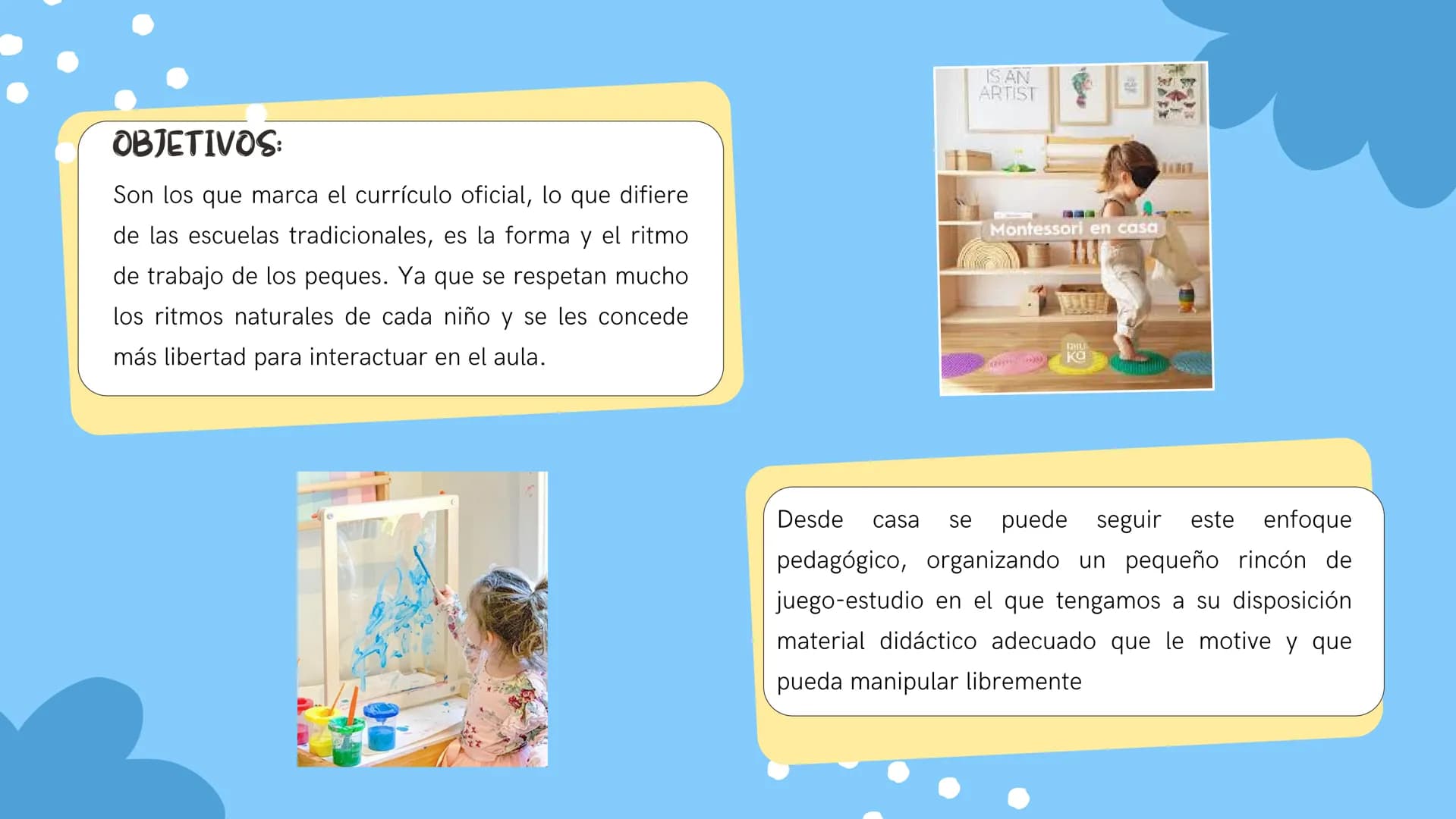 ÍNDICE:
INTRODUCCIÓN
1
CONCLUSIONES
3
CONTENIDO TEÓRICO
2
REFERENCIAS
4 ## INTRODUCCIÓN:
La Dra. María Montessori (1870-1952) se inició en e