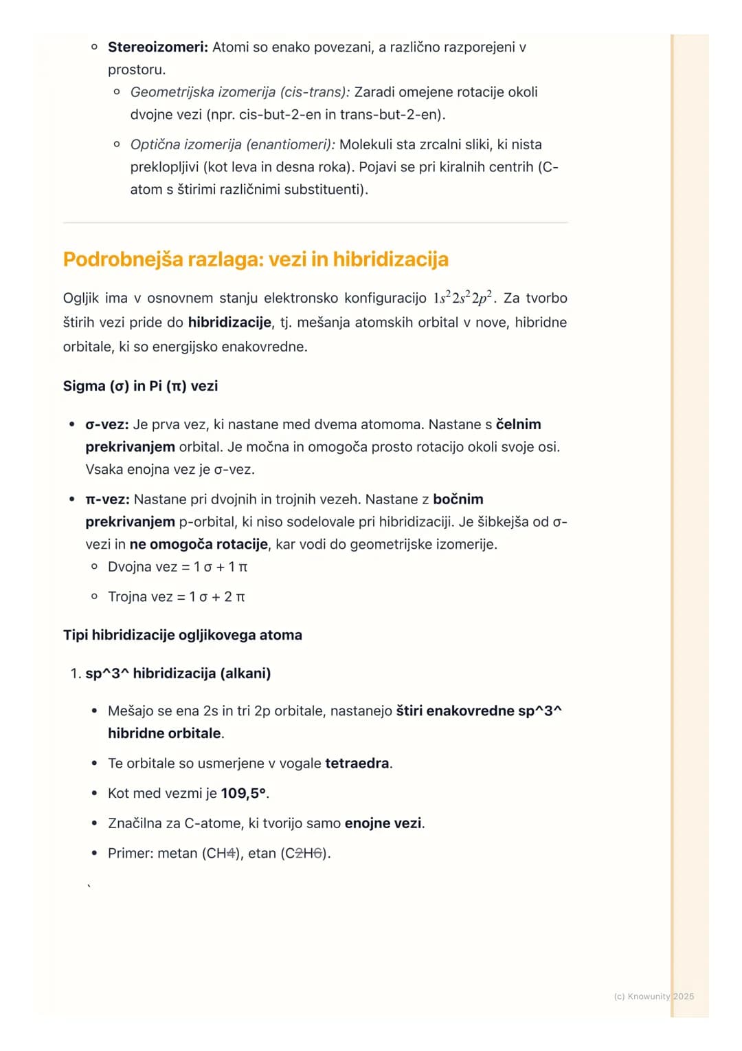 # Osnovni pojmi in
nomenklatura organskih
spojin
Uvod in ponovitev
Organska kemija je kemija ogljikovih spojin. Ogljik je poseben, ker lah