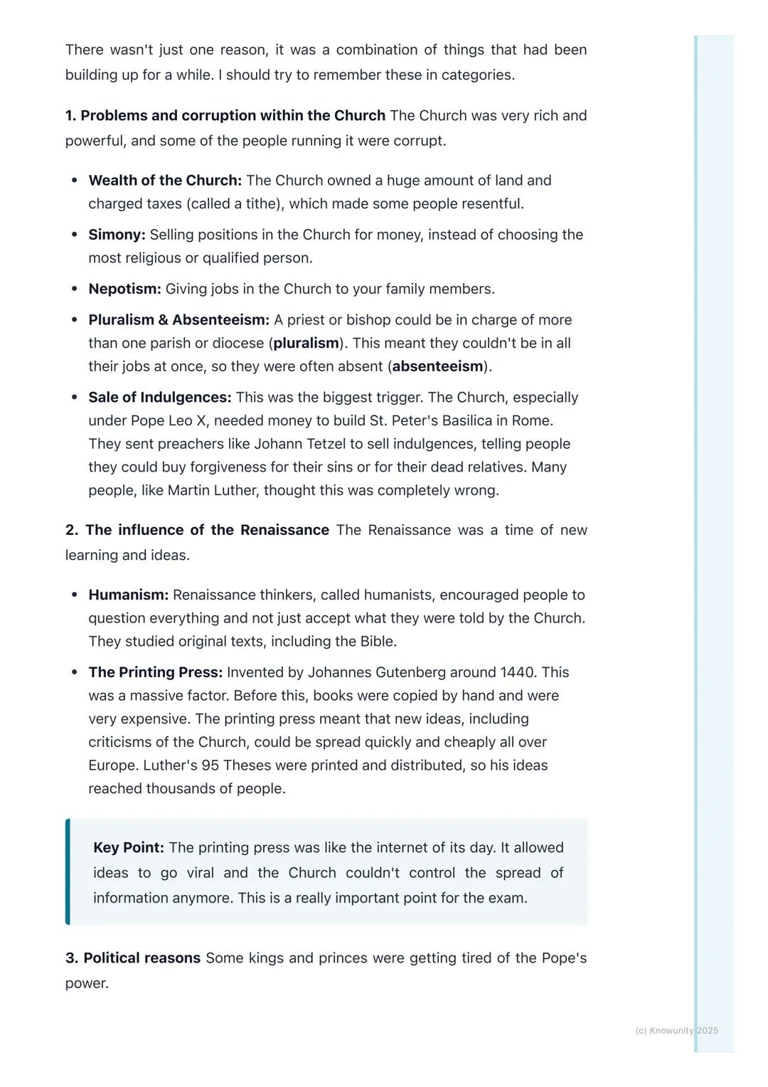 # The Reformation in Europe
An introduction to the Reformation
The Reformation was a major event in European history in the 16th century
(