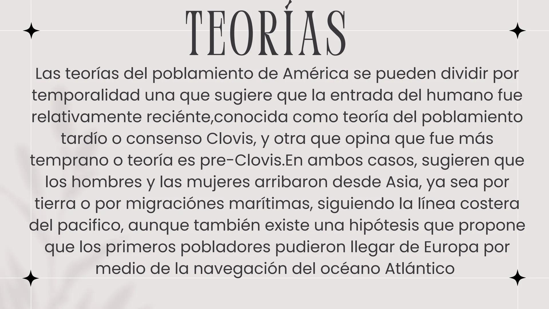 INTRODUCCION
En esta presentación les
hablaré sobre las teorías del
continente americano y las
más habladas etc. CARACTERÍSTICAS
Origen de l