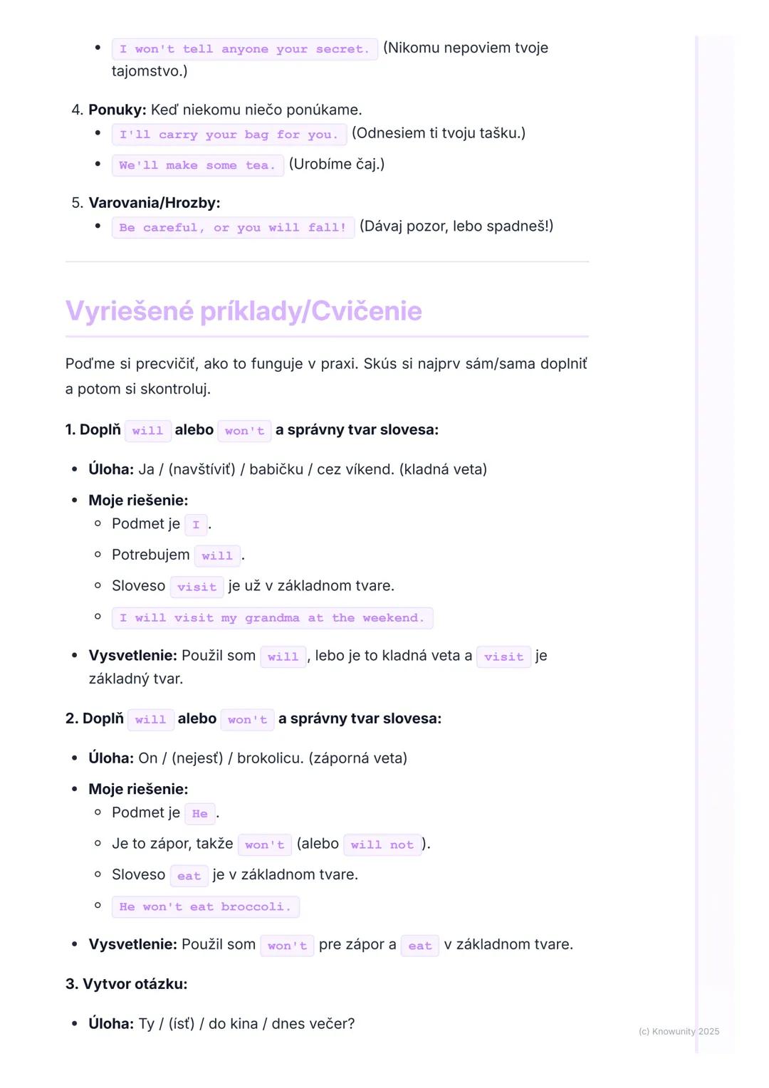 # Budúci čas (Future Simple s
'will')
Prehl'ad budúceho času s 'will'
Ahojte! Dnes si zopakujeme budúci čas v angličtine, konkrétne s pomo