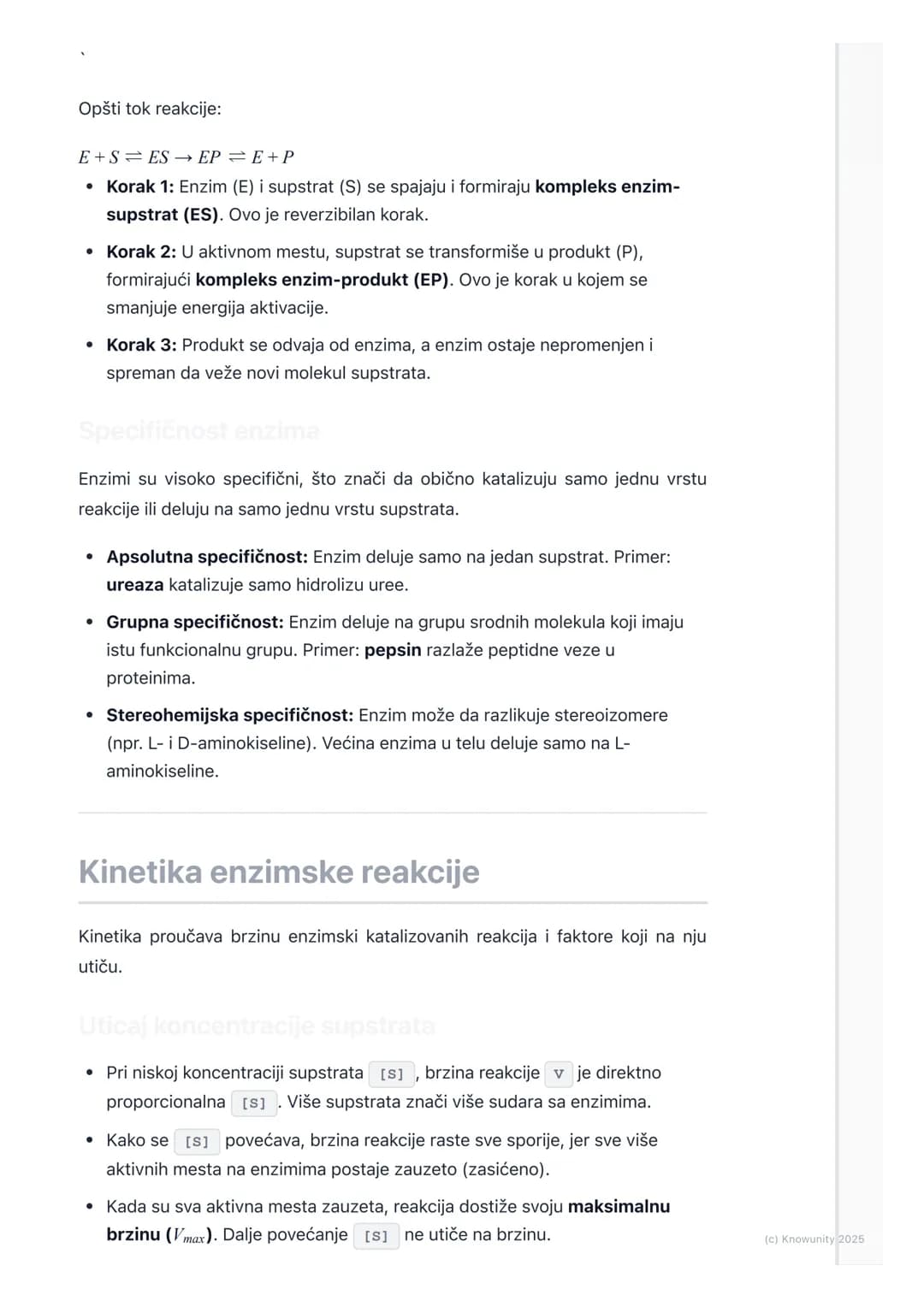 # Enzimi
Uvod u enzime
Enzimi su proteini (uglavnom globularni, mada postoje i neki RNK molekuli sa
katalitičkom funkcijom - ribozimi) koj