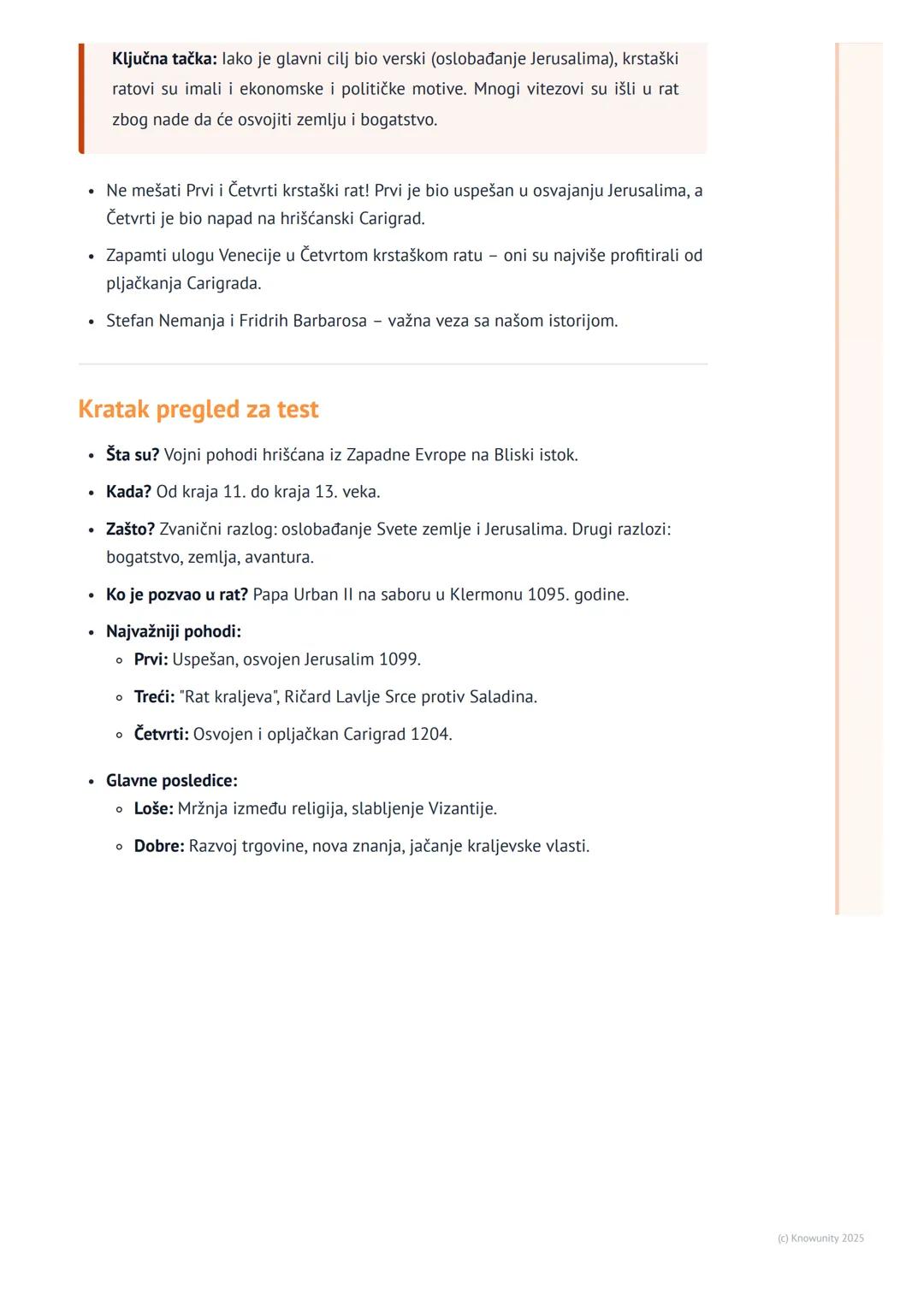 # Krstaški ratovi
## Uvod u krstaške ratove
Krstaški ratovi su bili veliki vojni pohodi koje su vodili hrišćani iz zapadne Evrope,
uglavno