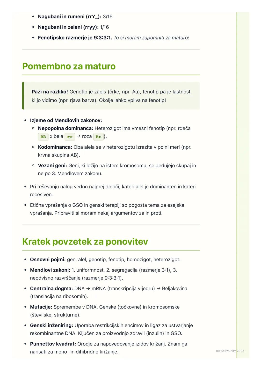 # Genetika in dedovanje
## Uvod v genetiko in dedovanje
Genetika je veda o dedovanju in spremenljivosti organizmov. Ukvarja se s tem,
kako